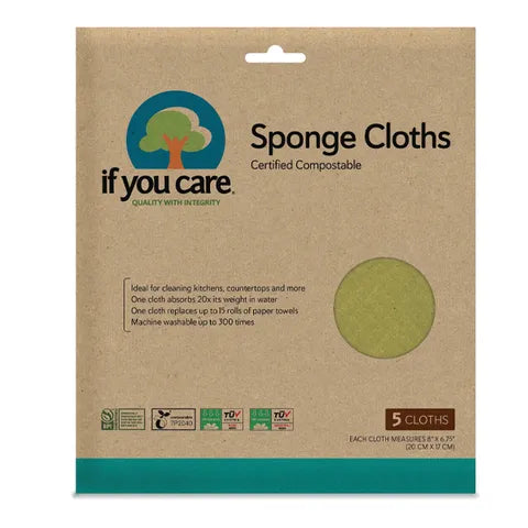 If You Care - Sponge Cloths 5pk Eko Hub